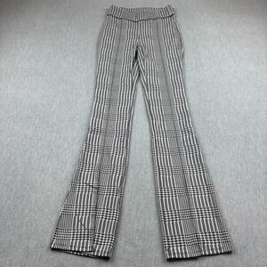 Alo Yoga Leggings Womens Small‎ Black Jacquard High-Waist Glenplaid Flutter Slit